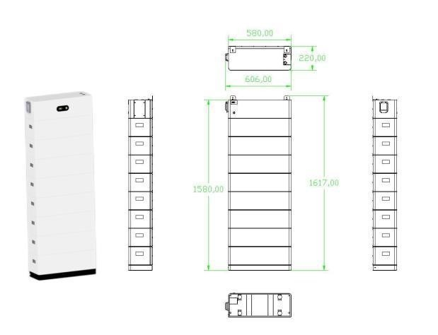 6000 κύκλοι 2.5 Kwh 52ah Συστήματα αποθήκευσης ενέργειας στο σπίτι στοιβαγμένη μπαταρία λιθίου Ess εξατομικευμένη